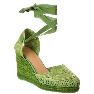 Castañer Cacia Wedge Sandal, Green